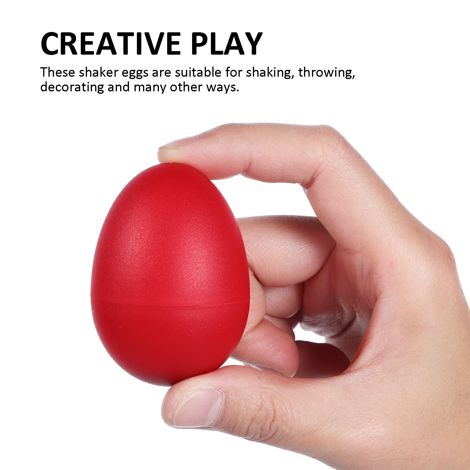 Musical Instrument Maraca - 20Pcs Vibrant Shaker Eggs Plastic Hand