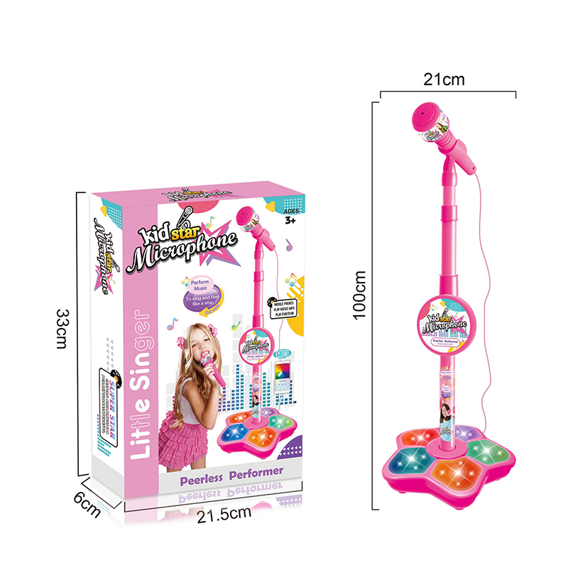Song With Musical Instrument - Kids Microphone with Stand Karaoke Song