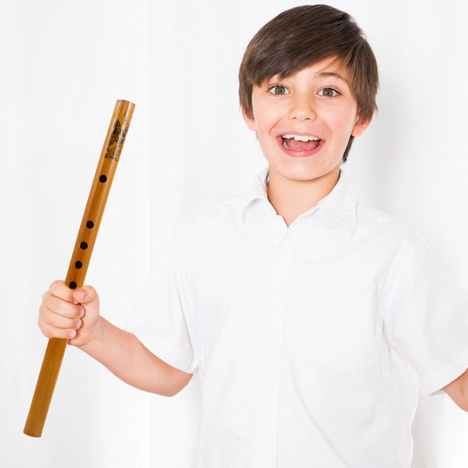 Musical Instrument Recorder - Student Recorder Vertical Bamboo Flute 33Cm
