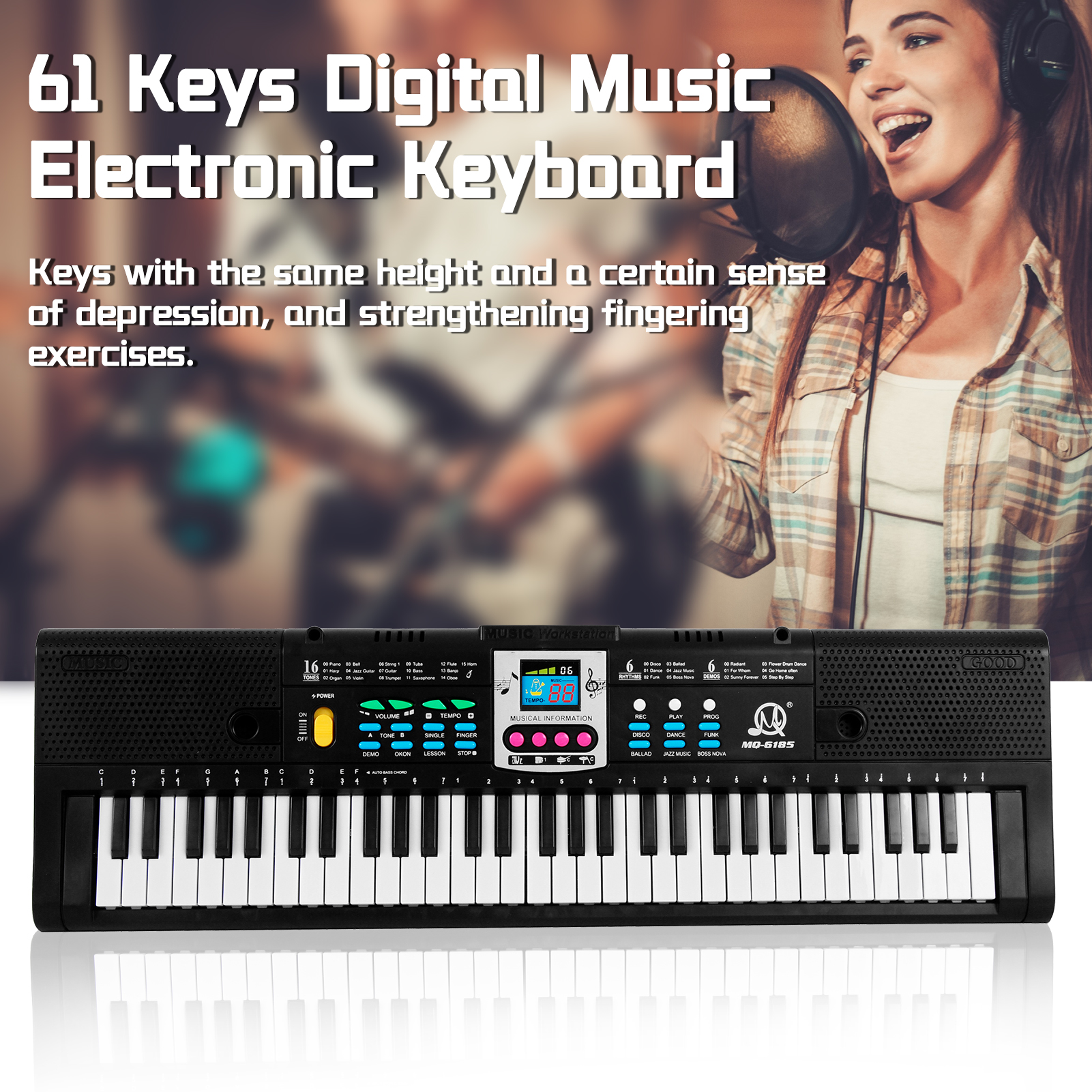 61 Keys Digital Music Electron - Musical Instruments Names recensie en prijs
