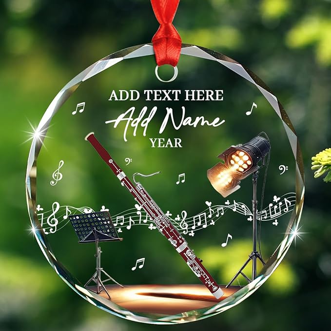 Novelty Bassoon Instrument Gla - Musical Instruments Names recensie en prijs