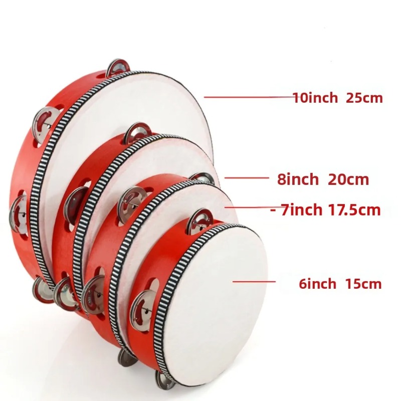 4/6/8/10 Inch Hand Held Drum M - Musical Instrument Maraca recensie en prijs