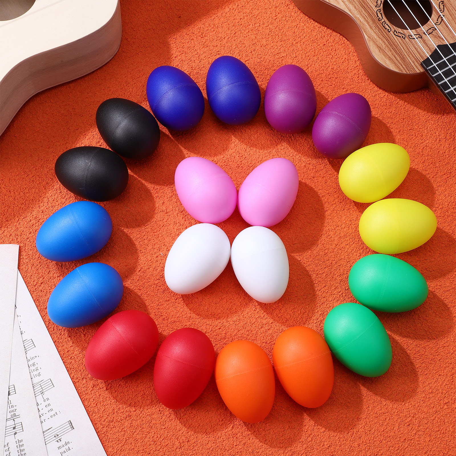 20Pcs Vibrant Shaker Eggs Plas - Musical Instrument Maraca recensie en prijs