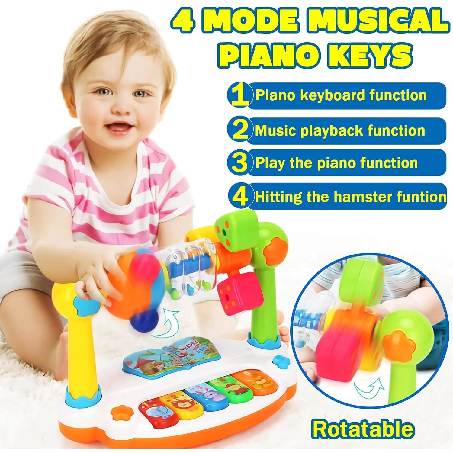 Baby Toys Drum Piano Keys Musi - Musical Instruments Names recensie en prijs