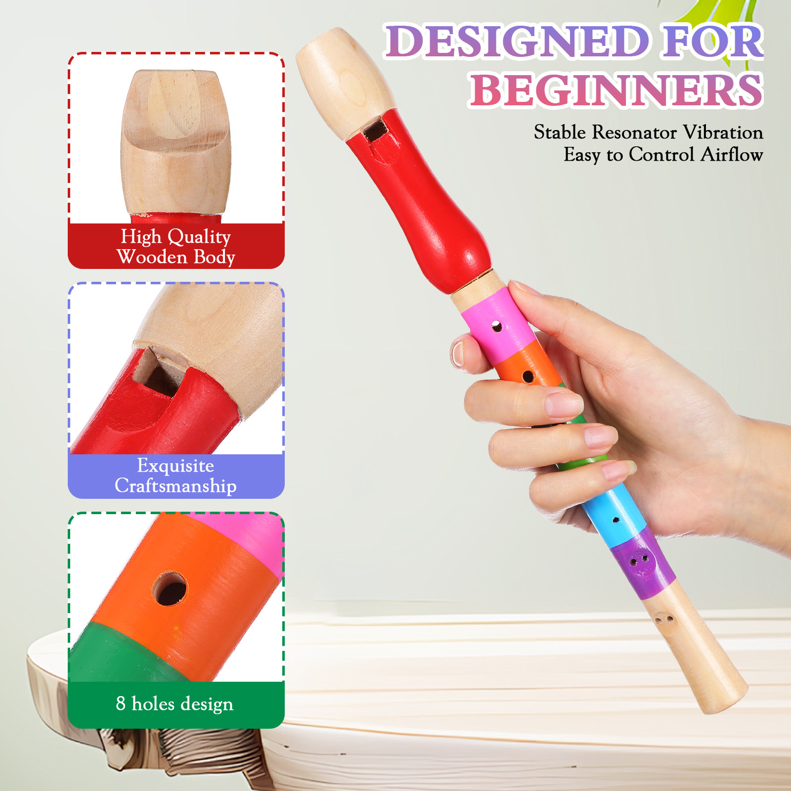 8 Hole Wood Soprano Recorder F - Musical Instrument Recorder recensie en prijs