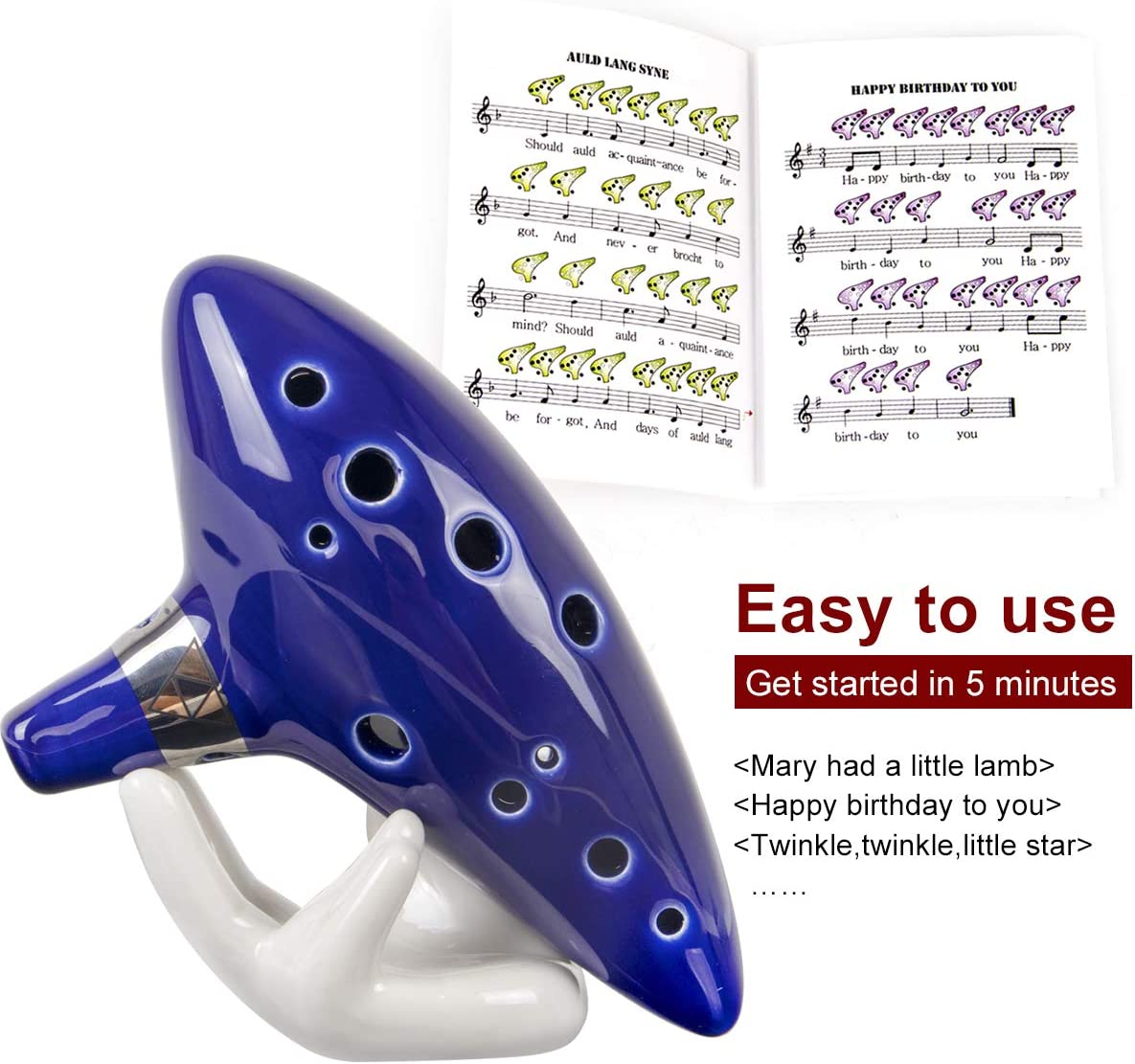 Ocarina,12 Tones Alto C Cerami - Song With Musical Instrument recensie en prijs