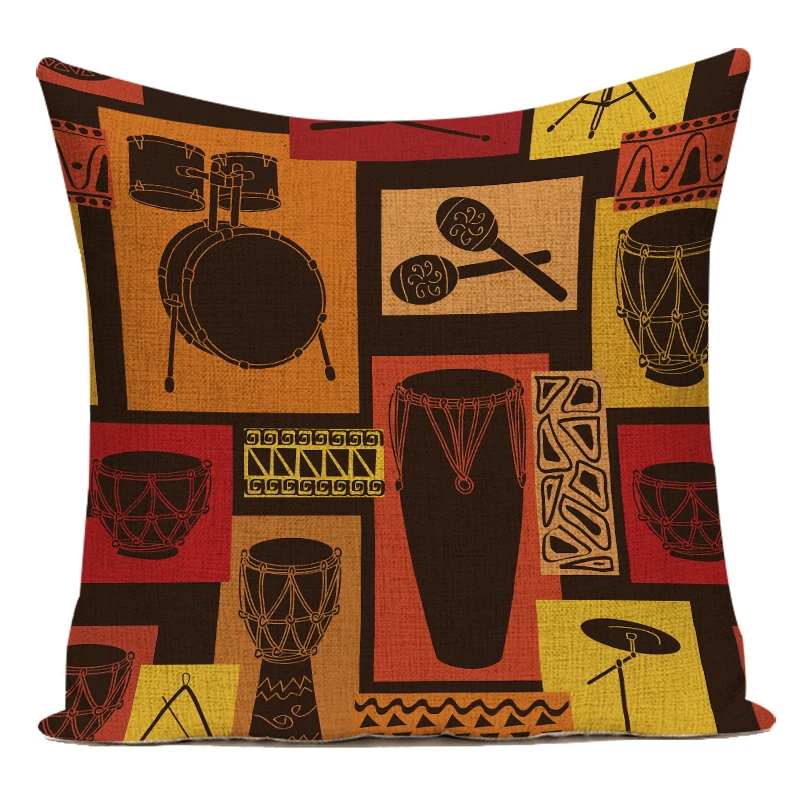 Retro African Woman Cushion Co - Musical Instrument In Africa recensie en prijs