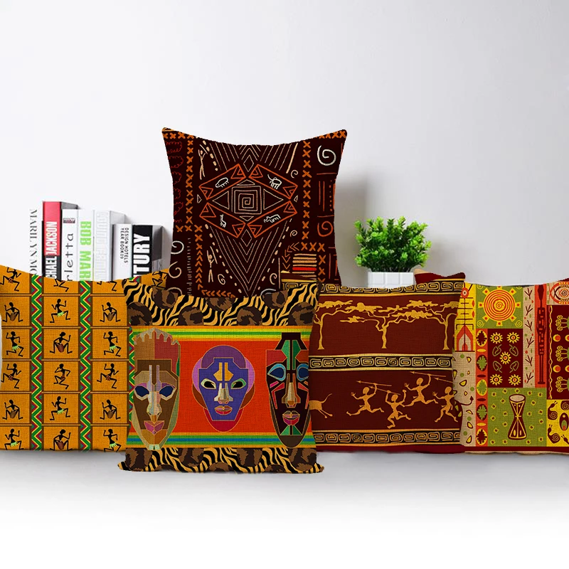 Retro African Woman Cushion Co - Musical Instrument In Africa recensie en prijs