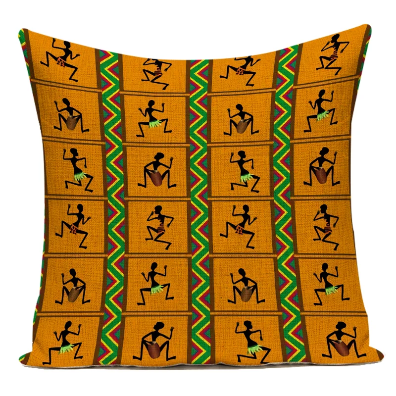 Retro African Woman Cushion Co - Musical Instrument In Africa recensie en prijs