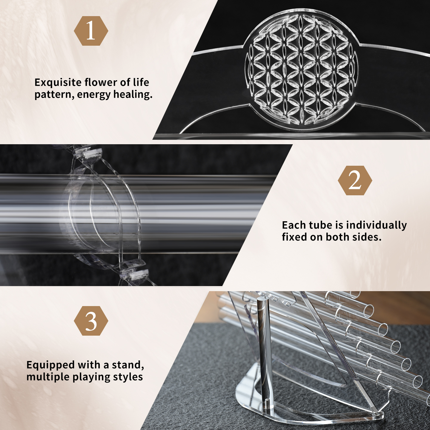 432HZ Clear Quartz Crystal Sin - Musical Instrument Youtube recensie en prijs