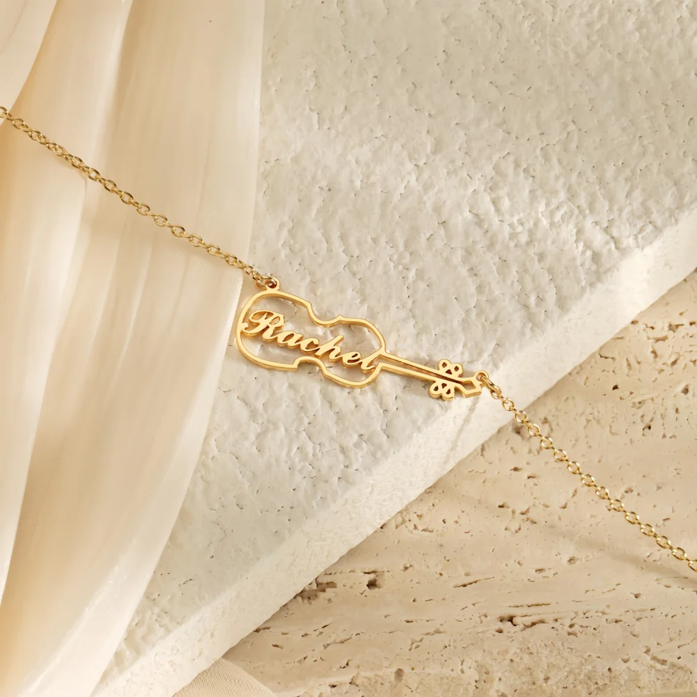 Personalized Violin Necklace C - Musical Instruments Names recensie en prijs