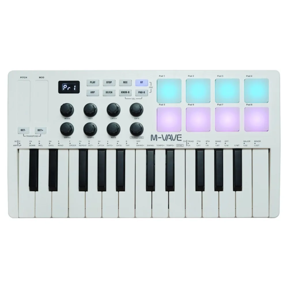 M-VAVE MIDI 25-Key USB MIDI Ke - Musical Instruments Names recensie en prijs