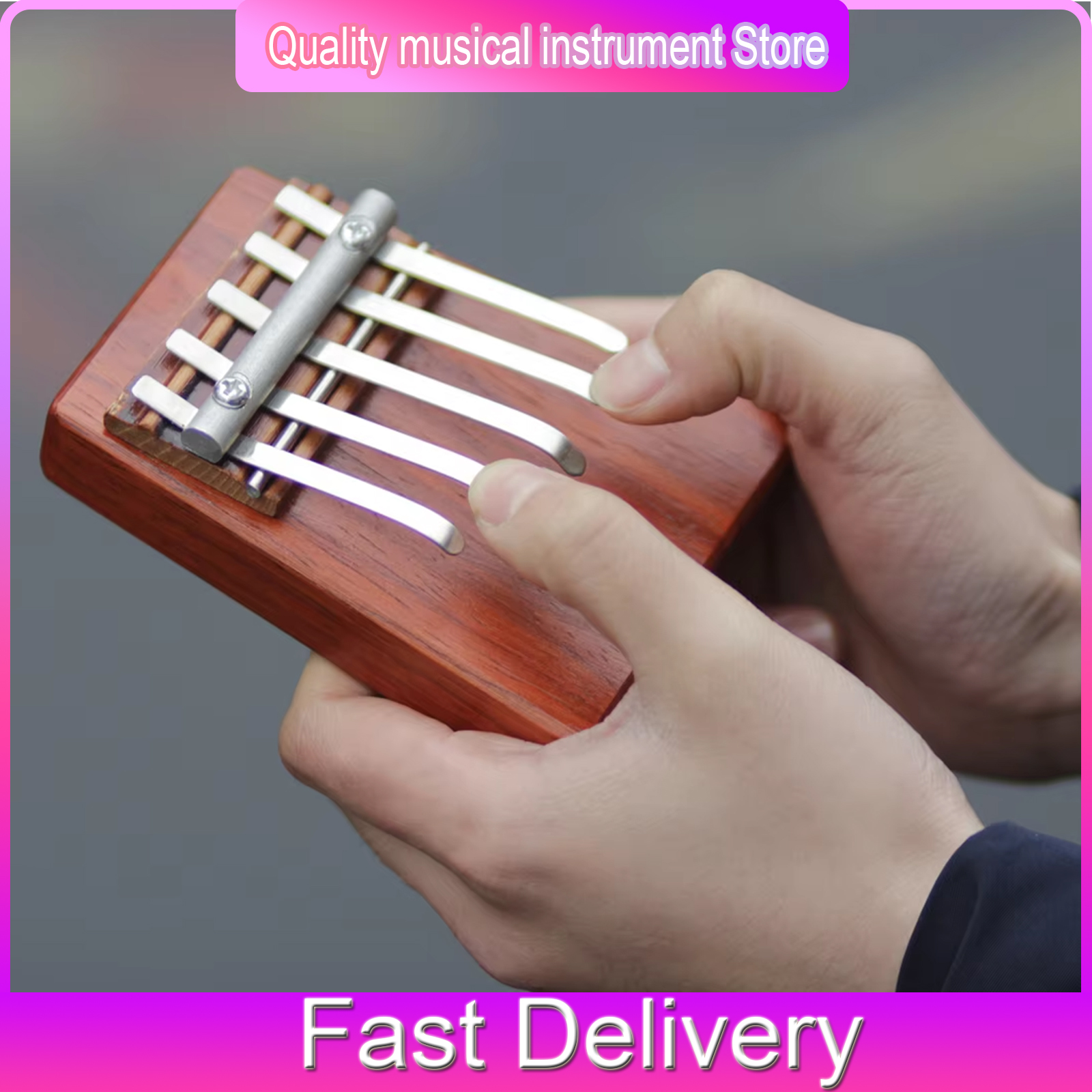 5 Tone Thumb Piano Acacia Mate - Musical Instrument Keyboard recensie en prijs